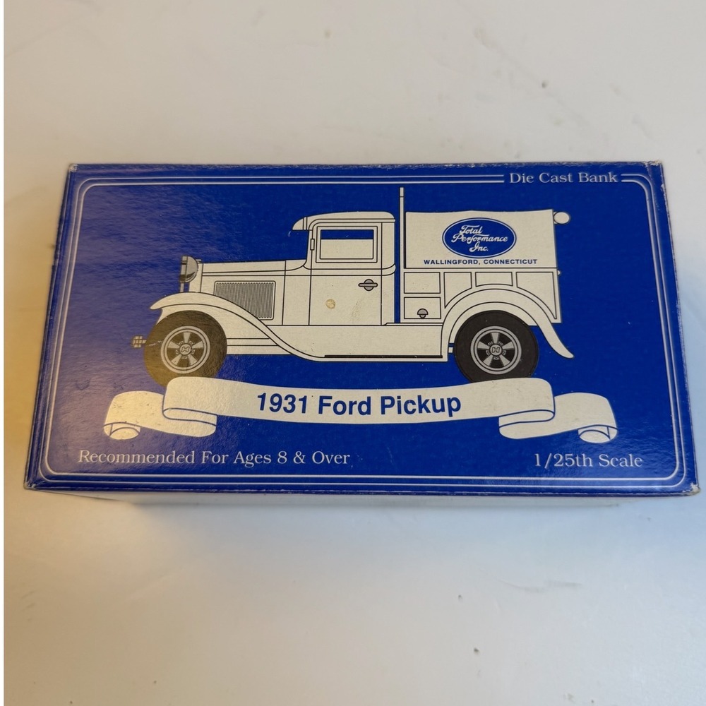 Total Performance Inc 1931 Ford Pickup Die Cast Bank 1/25 Eastwood Co 116900
